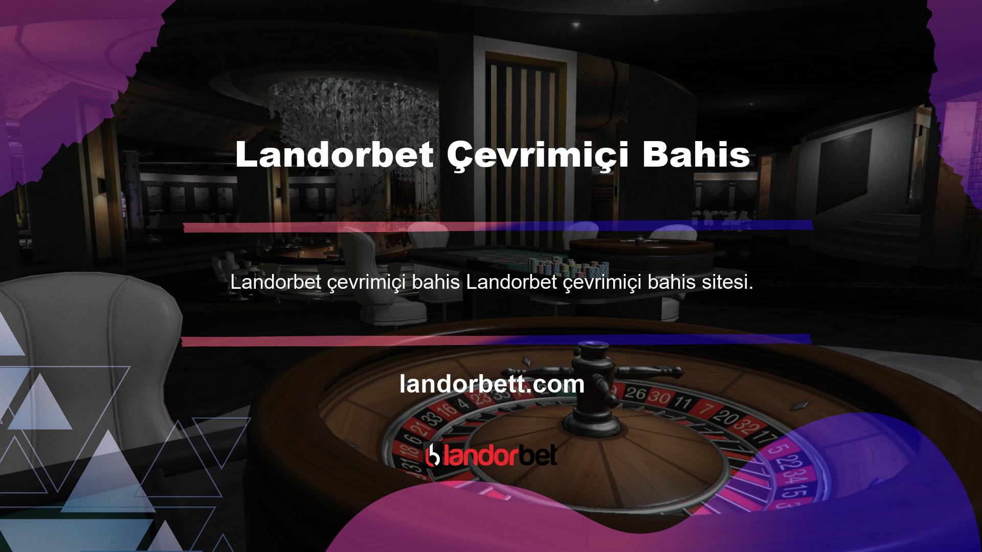 Landorbet ana sayfasındaki tüm oyunların kârlı olduğu söylenebilir